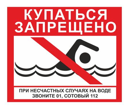 Запрет купания. Запрет купания.